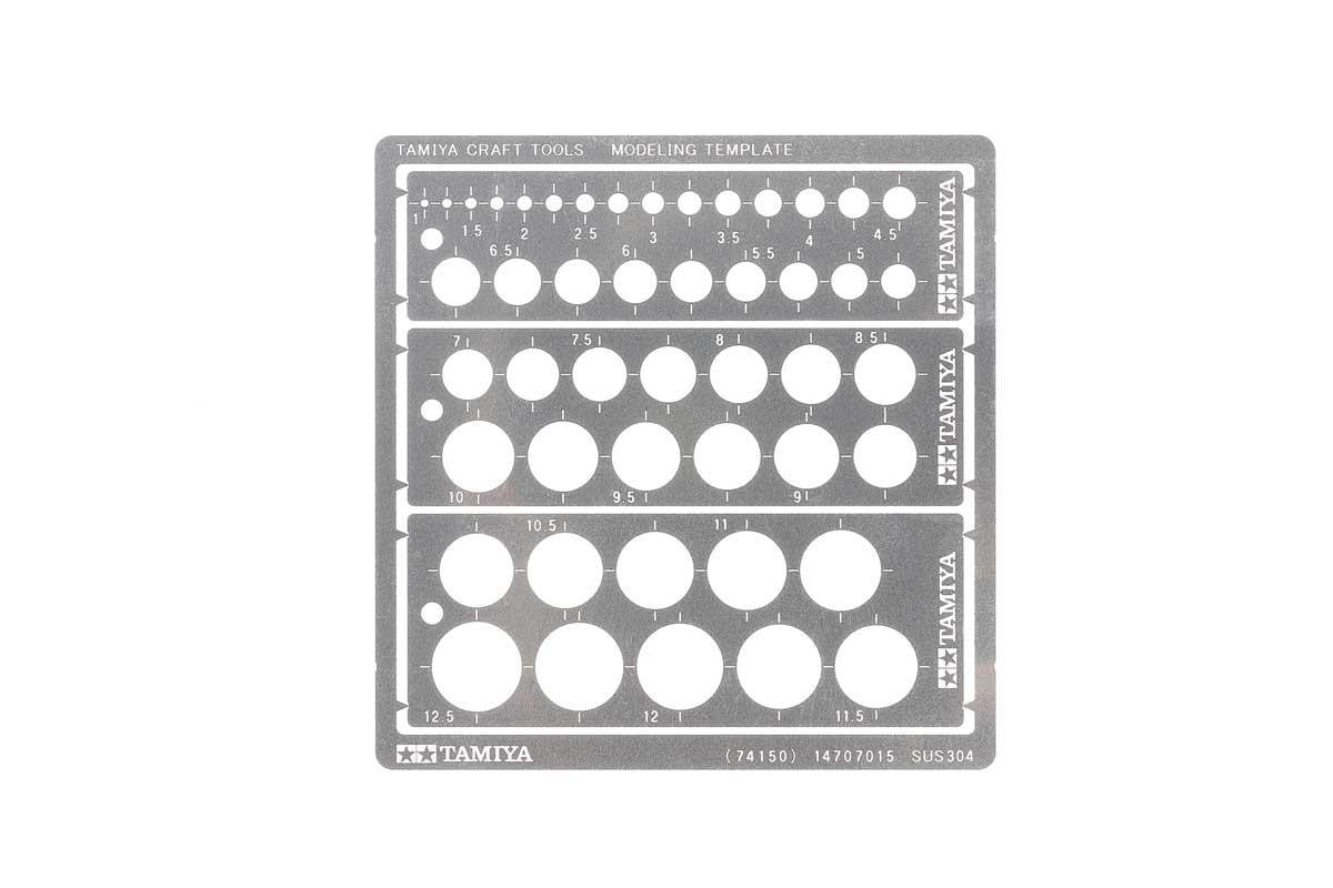 Tamiya Modeling Template Round 74150
